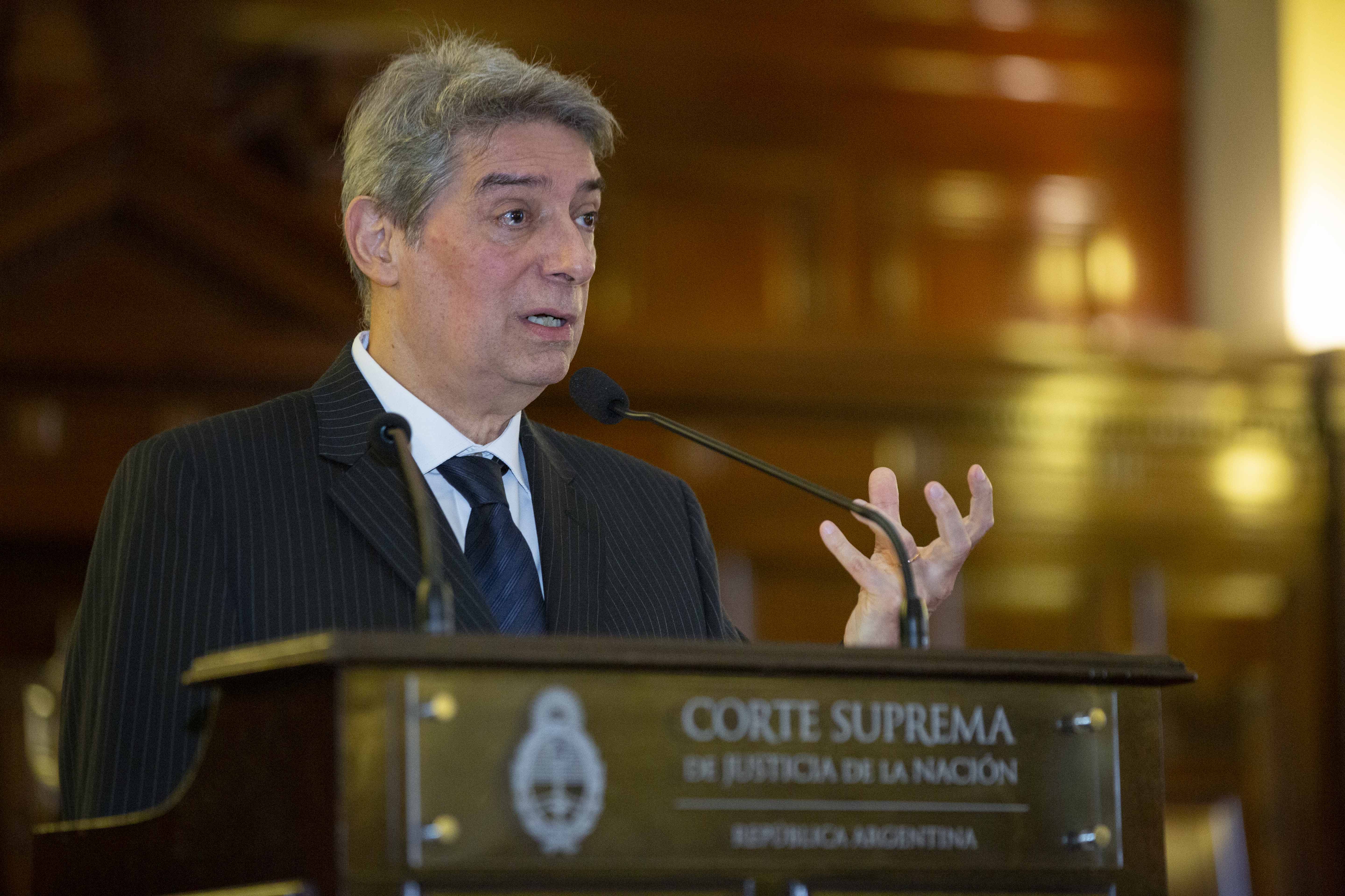 El presidente del Consejo de la Magistratura de la Nación y de la Corte Suprema de Justicia, Dr. Horacio Rosatti.