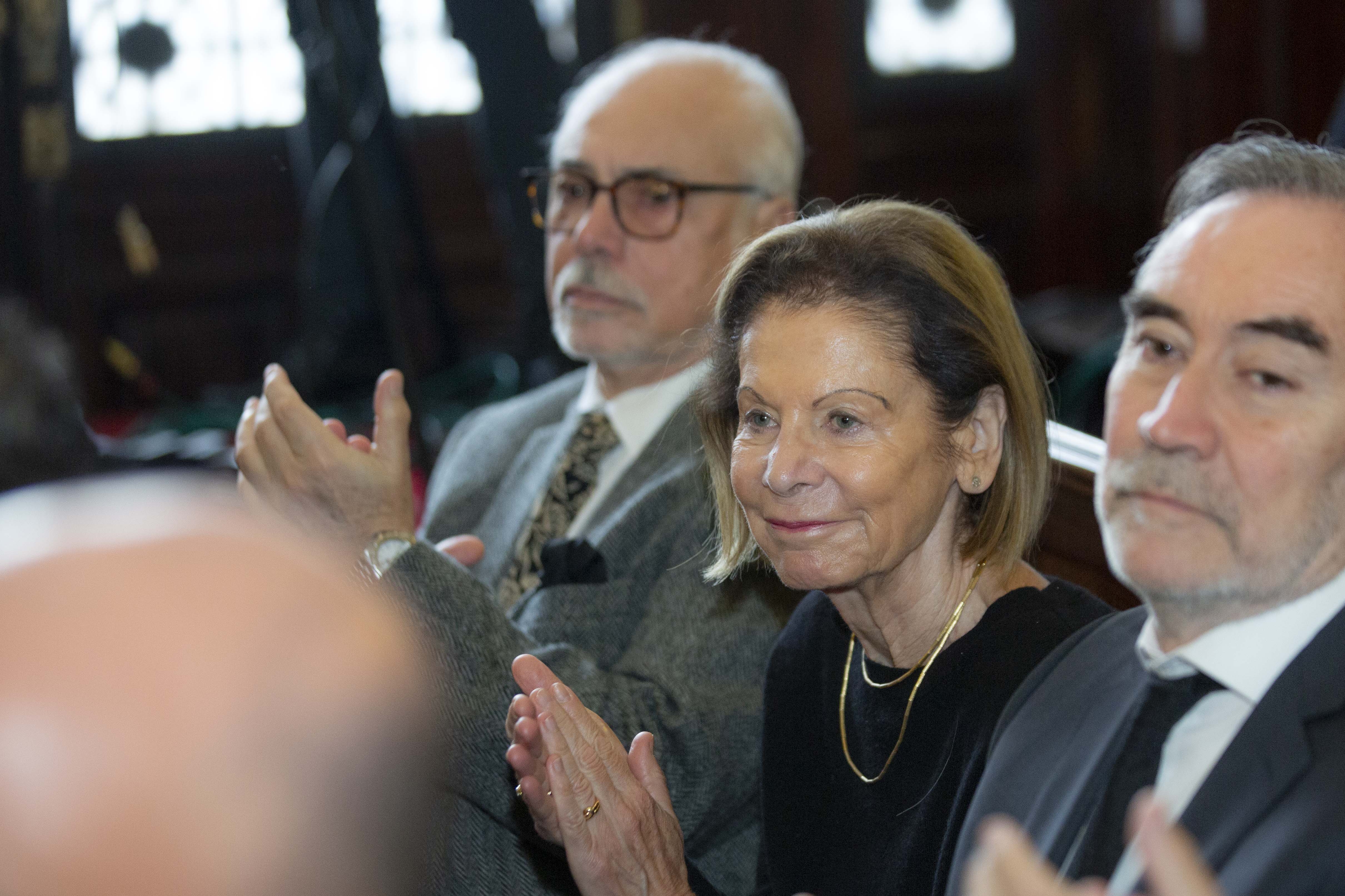 La presidente del Tribunal Superior de Justicia, Dra. Inés M. Weinberg, y el juez Dr. Luis F. Lozano.