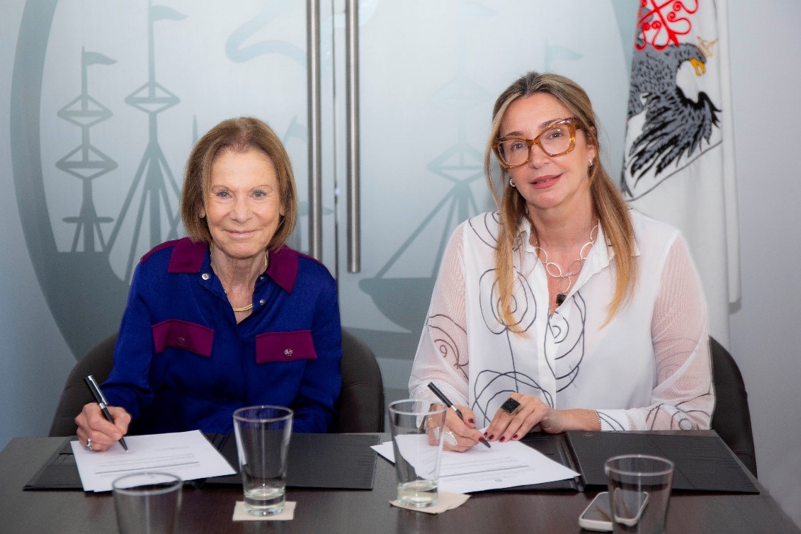 La presidente del Tribunal Superior de Justicia, Dra. Inés M. Weinberg. y la presidenta del Consejo de la Magistratura, Dra. Karina Leguizamón