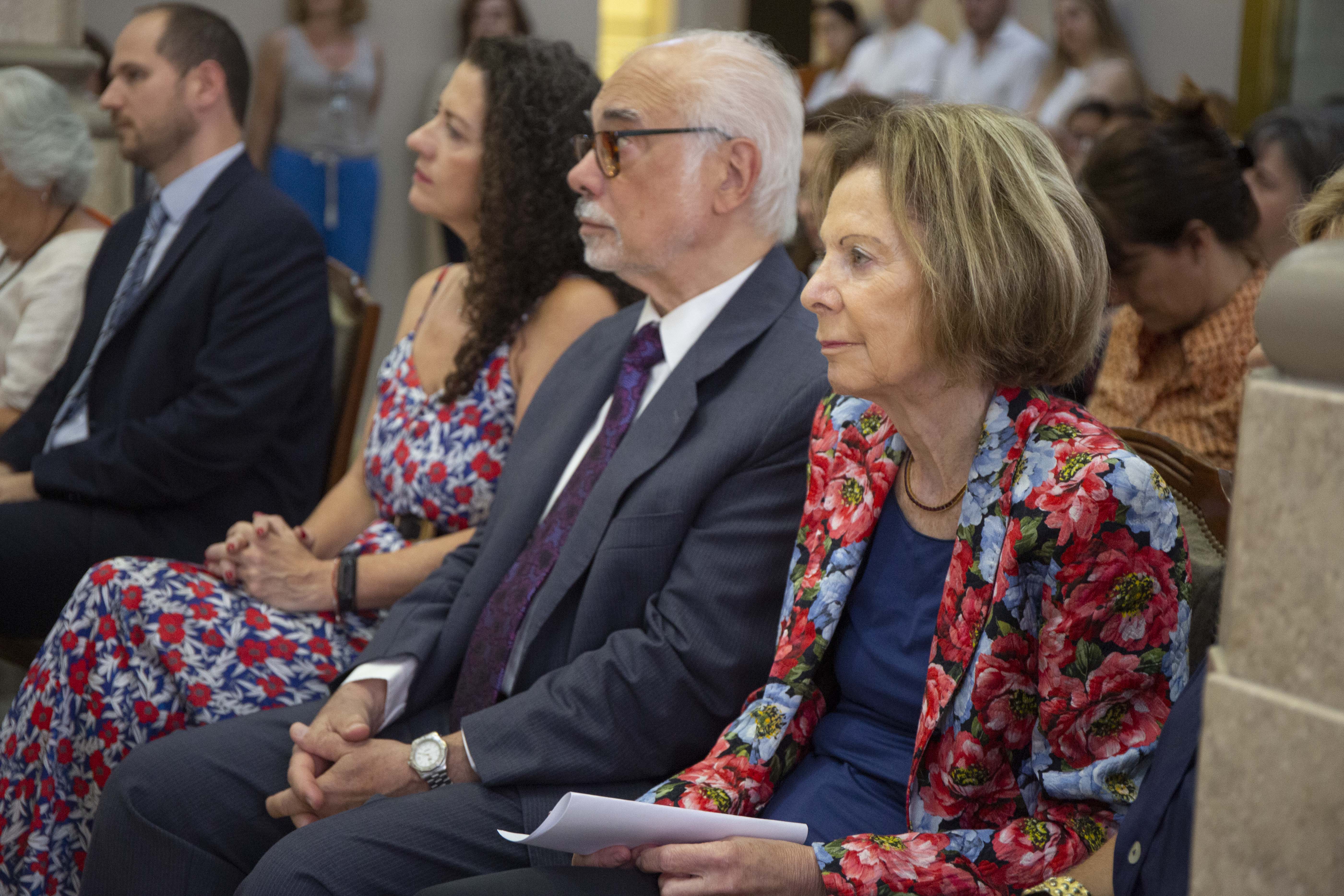 La presidente del Tribunal Superior, Dra. Inés Weinberg y el juez Luis Lozano.