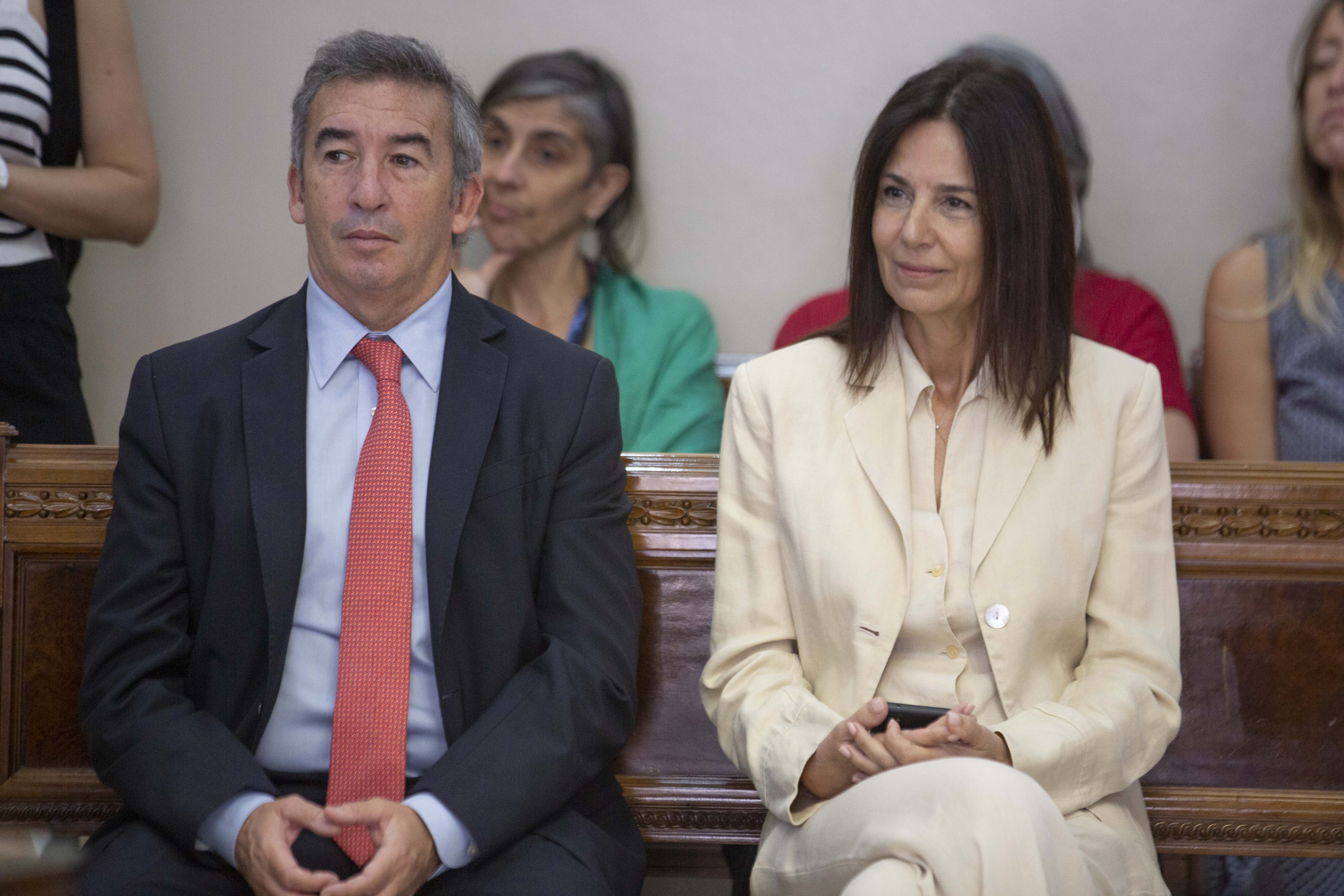 Los jueces del Tribunal Superior, Marcela de Langhe y Santiago Otamendi.