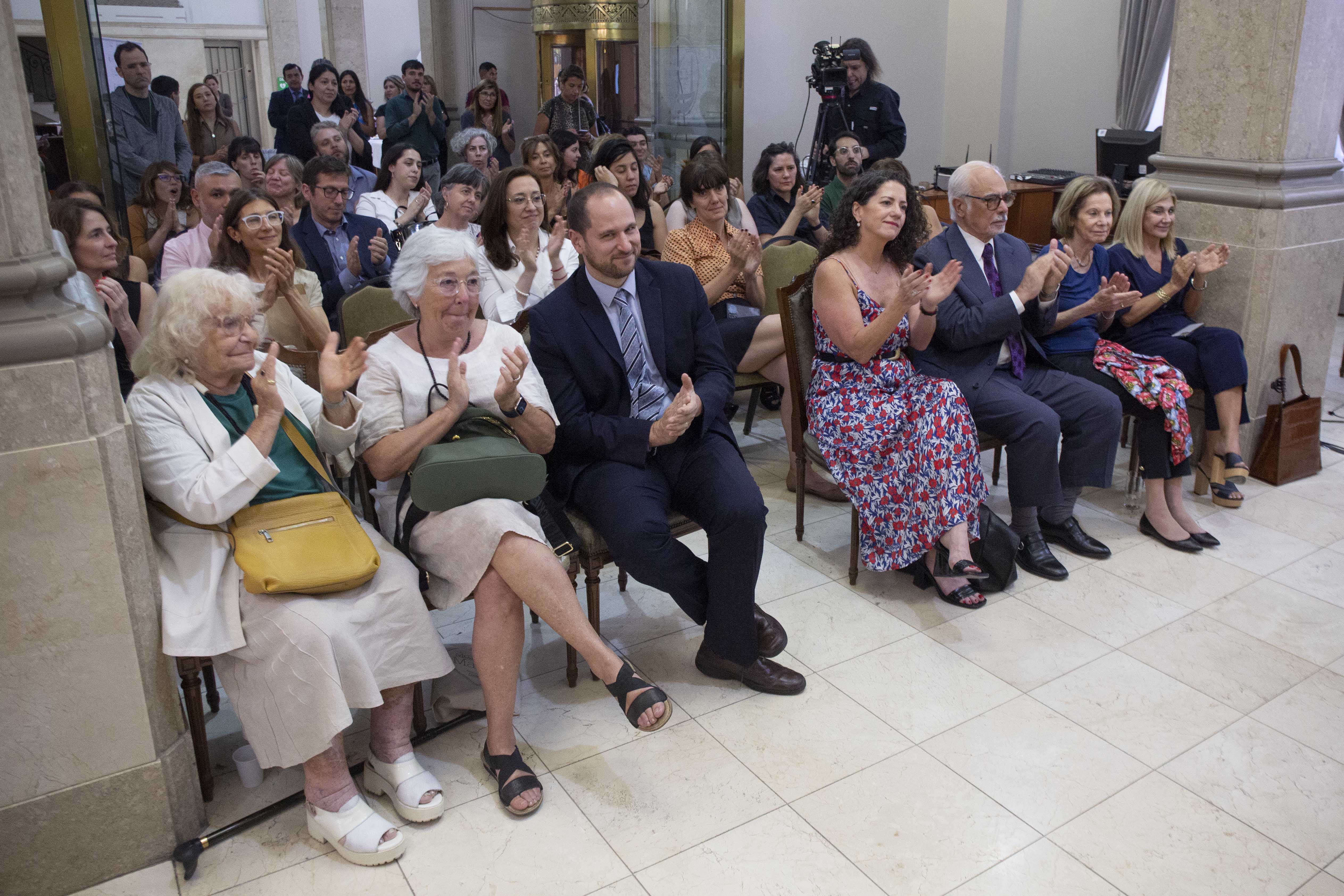 El público asistente en la Sala de Audiencias Públicas del Tribunal Superior