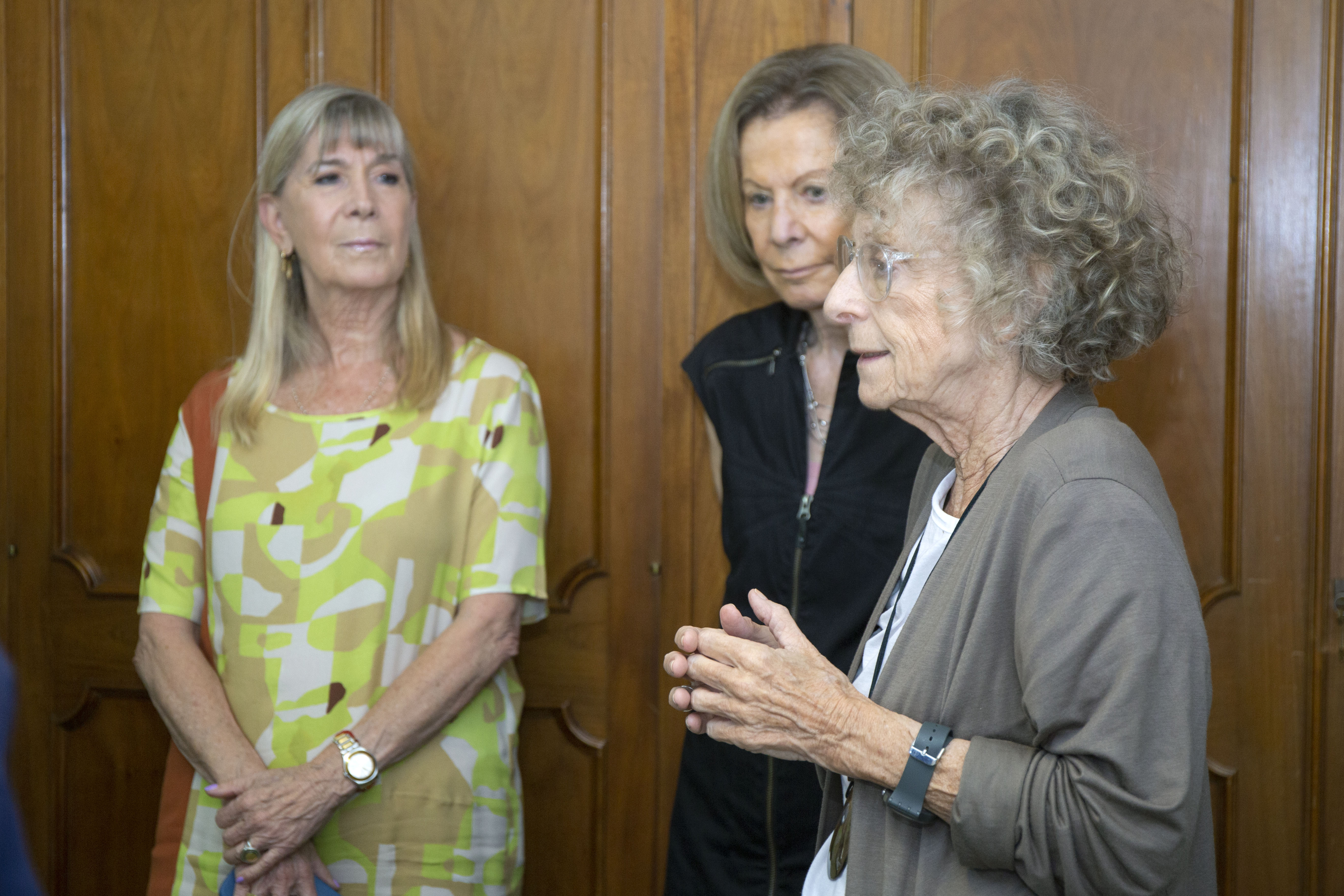Las juezas Alicia Ruiz e Inés Weinberg en la inauguración del nuevo lactario en el edificio Diagonal.
