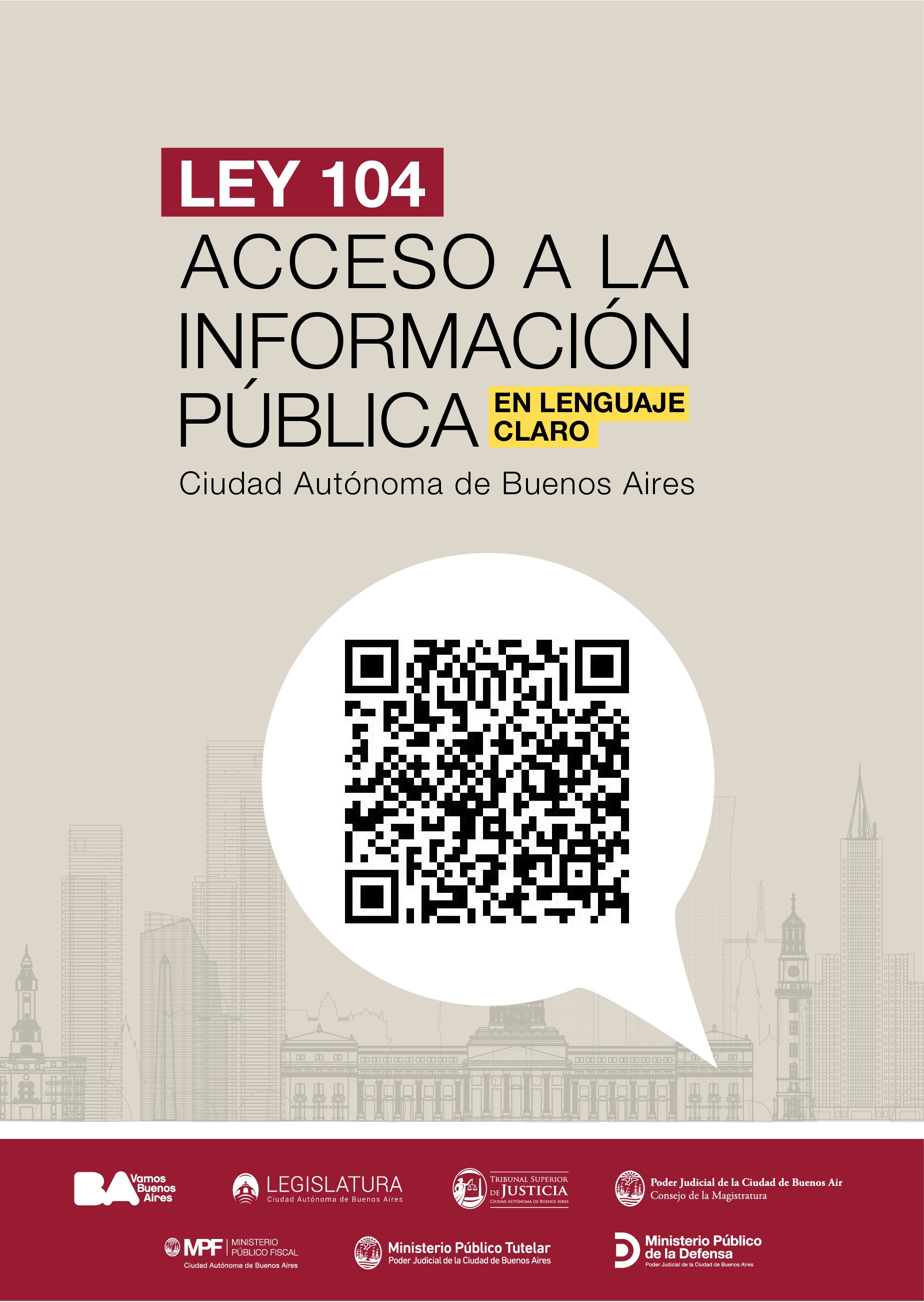 Flyer de Acceso a la Información Pública.