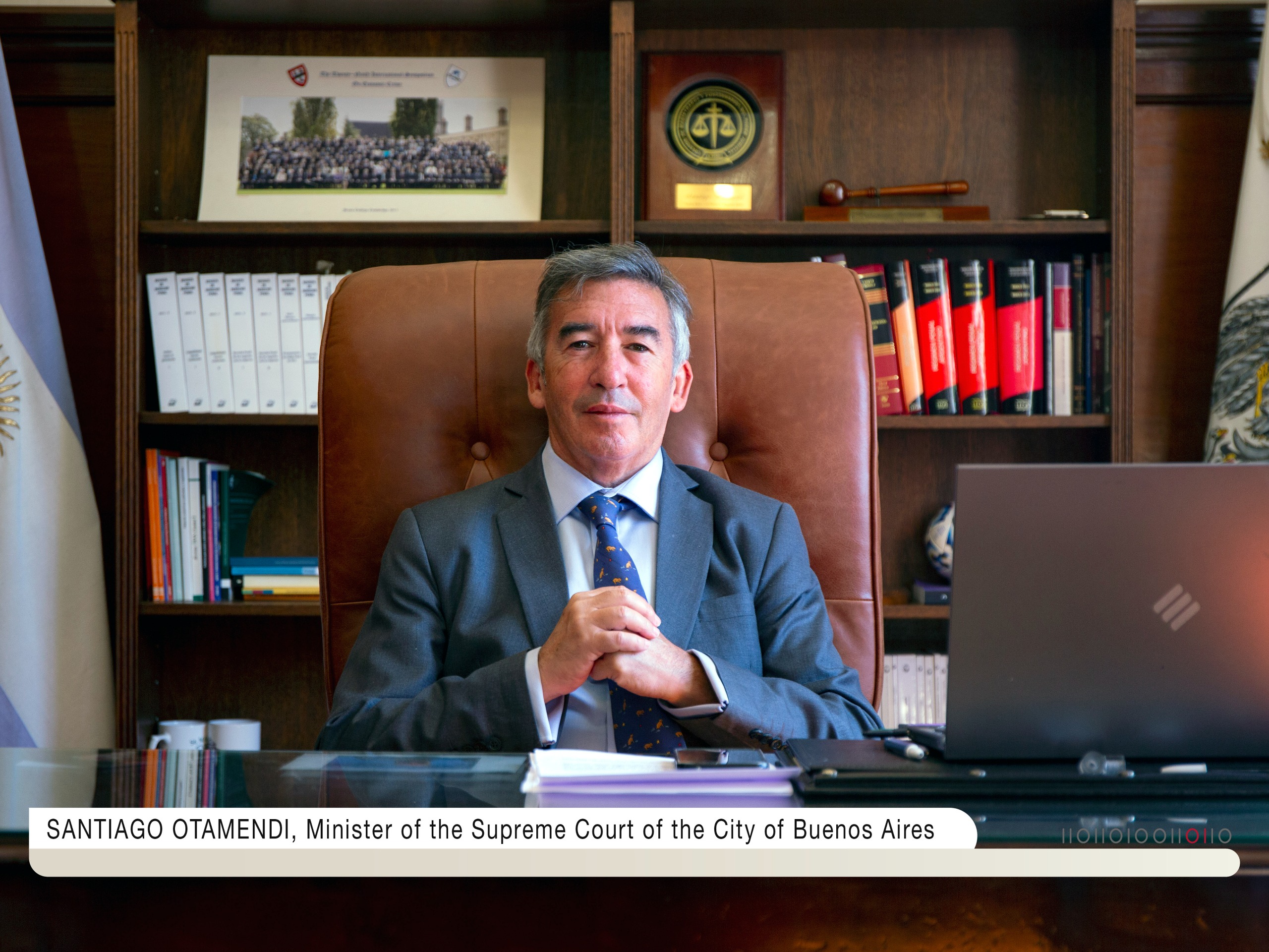 El juez Santiago Otamendi en su exposición virtual