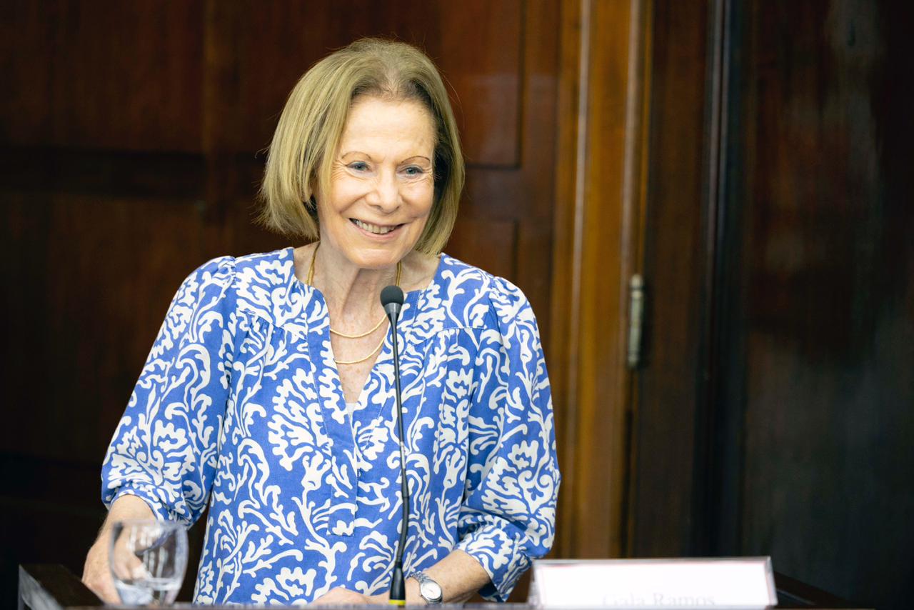 La Presidenta del Tribunal Superior de Justicia, Inés M. Weinberg, durante la apertura de la jornada “Mujeres, Justicia y Autonomía”