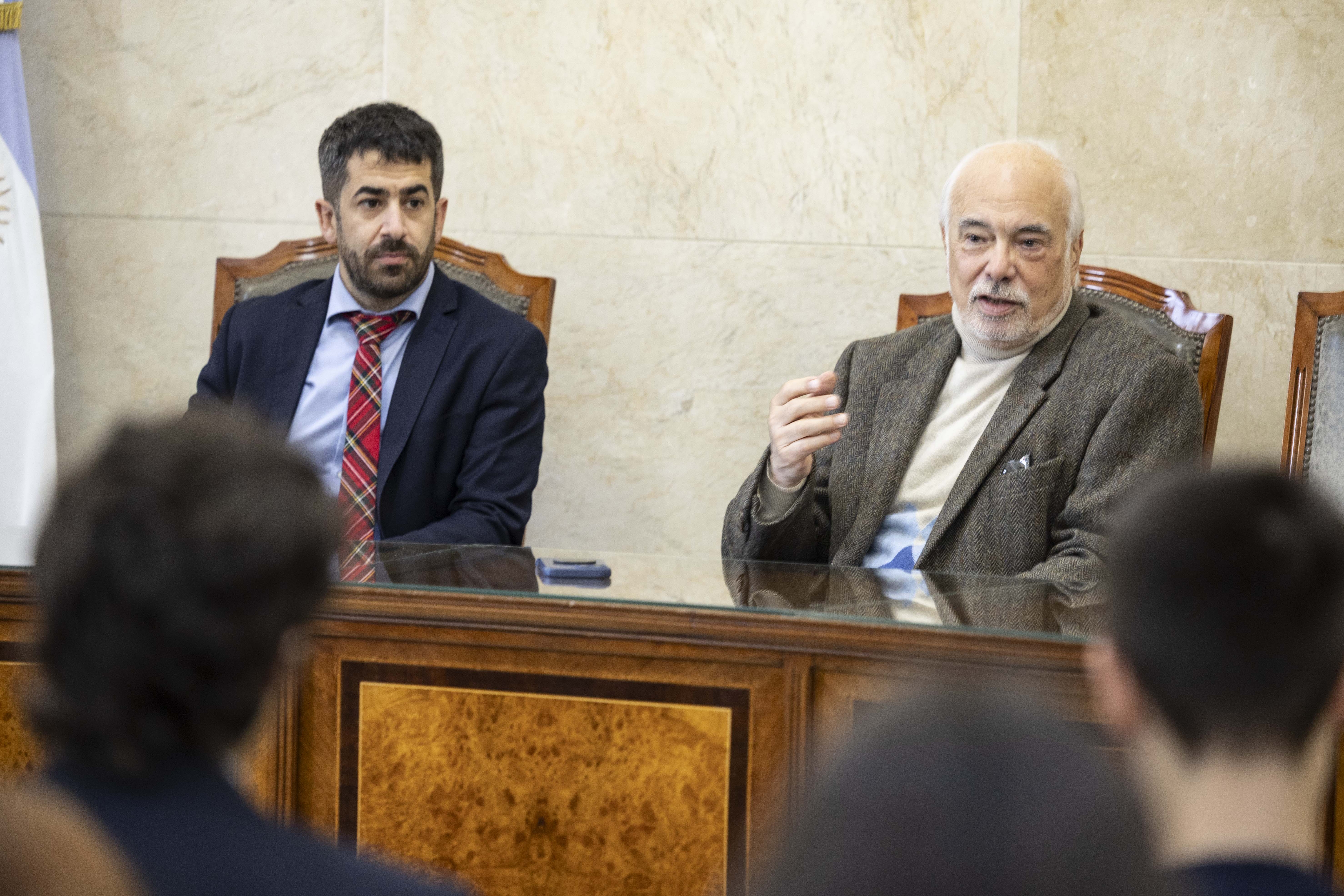El juez del TSJ, Luis Francisco Lozano, junto al coordinador académico de PROCAI, Federico Diz.